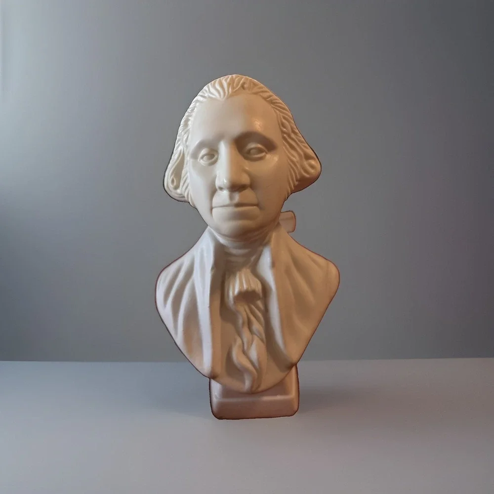 Vtg 1970s Collectible AVON President Washington Bust Tai Winds After shave Full